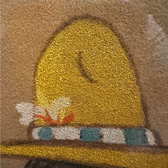 Vintage Gerda Christoffersen Lithograph Print Handpainted Girl Velvet 8x10 Frame - Picture 4 of 6